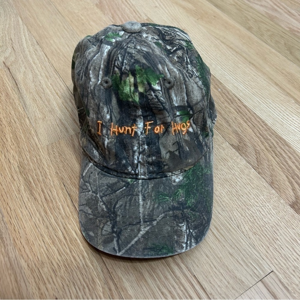 Cabela’s I Hunt For Hugs Toddler Hat Green Camouflage Kids Baseball Cap
